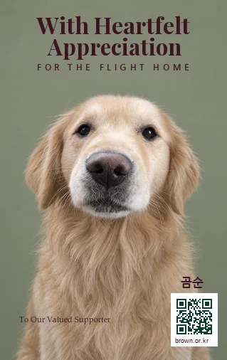 곰순 카드 앞면